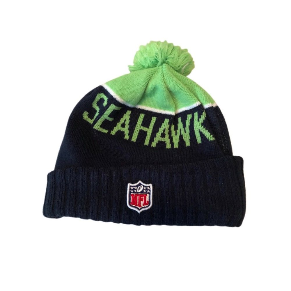 Seattle Seahawks New Era Knit Hat Beanie Stocking Cap Football NFL